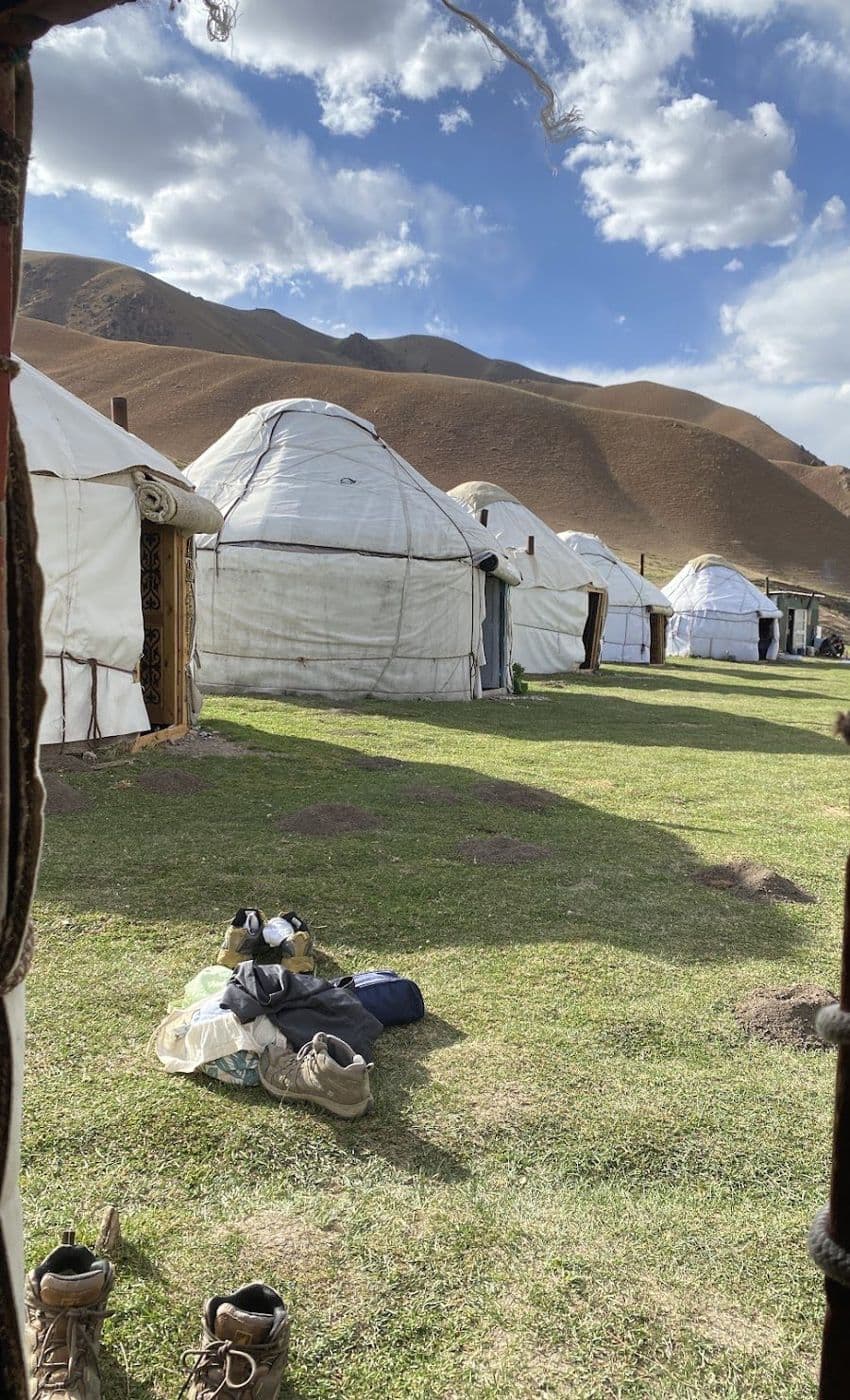 Les yourtes du camp